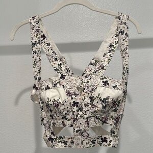 BCBGMaxAzria BCBG RUNWAY Kaia Harness Floral Print